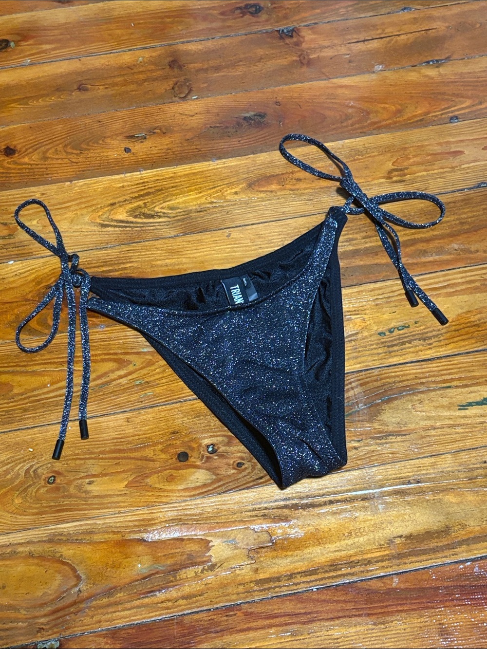 Black Triangl Swim Bottoms